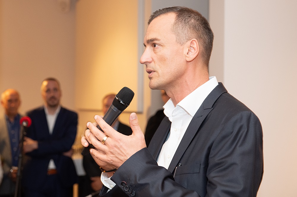 Ulrich Schipp, Sachgebietsleiter Wirtschaft, während der Auszeichnungsfeier im anno17 auf dem Michaelsberg